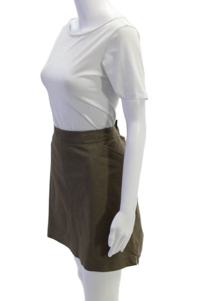 Nike Golf Womens Solid Four Pocket Mini Activewear Skort Taupe Size 16