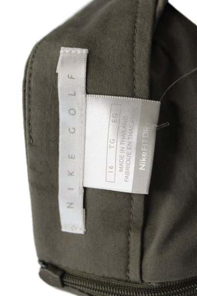 Nike Golf Womens Solid Four Pocket Mini Activewear Skort Taupe Size 16