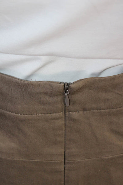 Nike Golf Womens Solid Four Pocket Mini Activewear Skort Taupe Size 14