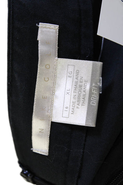 Nike Golf Womens Solid Four Pocket Mini Skort Black Size 16