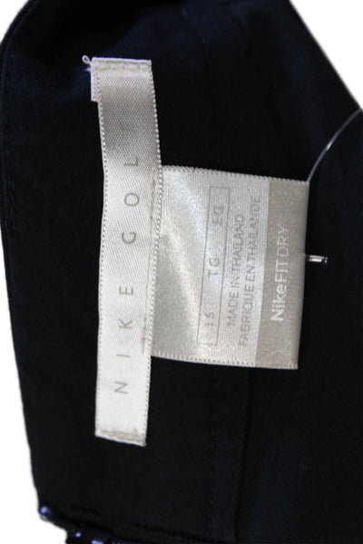 Nike Golf Womens Solid Zip Up Mini Activewear Skort Black Size 16