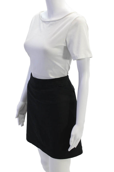 Nike Golf Womens Solid Four Pocket Mini Skort Black Size 14