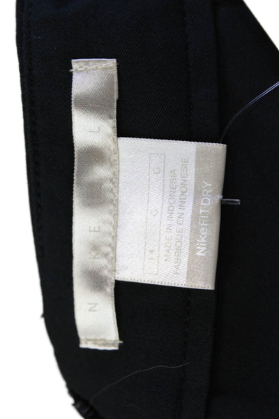 Nike Golf Womens Solid Four Pocket Mini Skort Black Size 14