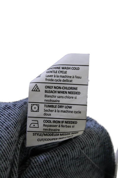 Vince Men's Round Neck Long Sleeves Basic T-Shirt Dusty Blue Size L