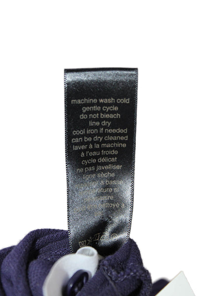 John Varvatos Star USA Men's Quarter Button Short Sleeves T-Shirt Purple Size L