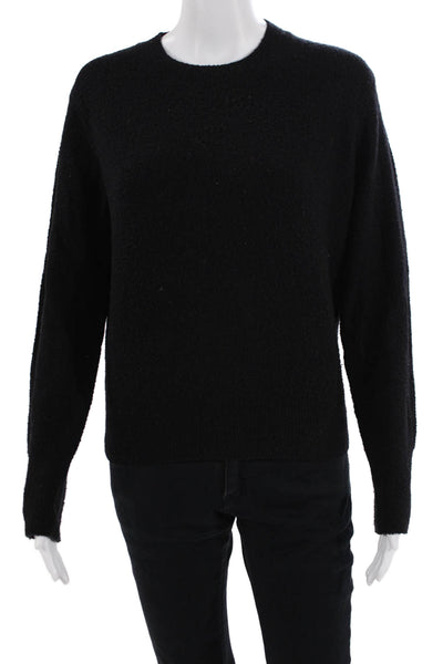 Vince Womens Long Sleeves Crew Neck Sweater Black Wool Size Extra Small