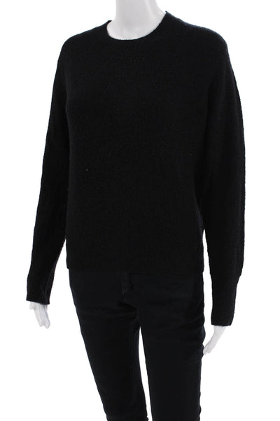 Vince Womens Long Sleeves Crew Neck Sweater Black Wool Size Extra Small