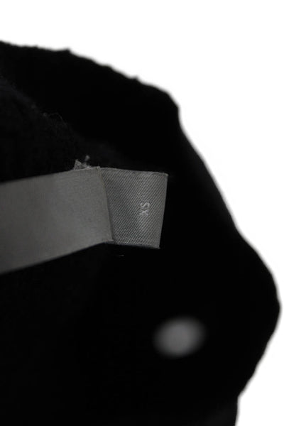 Vince Womens Long Sleeves Crew Neck Sweater Black Wool Size Extra Small
