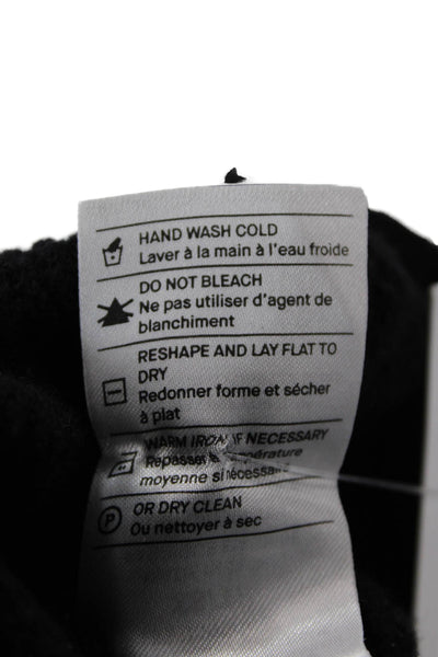 Vince Womens Long Sleeves Crew Neck Sweater Black Wool Size Extra Small