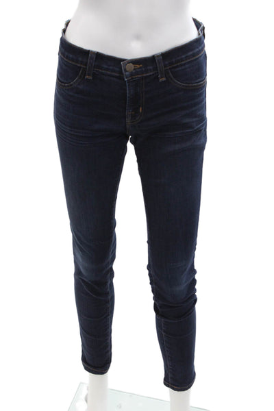 J Brand Women Ankle Skinny Dark Blue Jeans Size 27