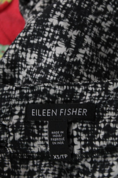 Eileen Fisher Unisex Black Organic Cotton Silk Pullover Size XS