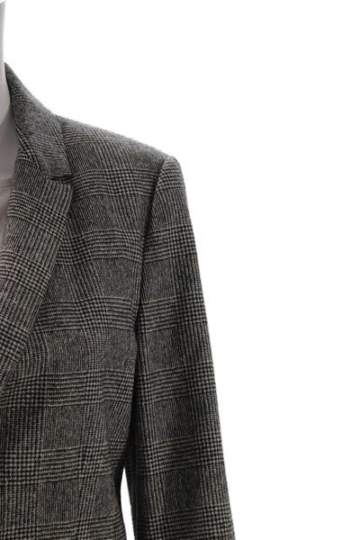 Zara Basic Womens Blazer Skirt Set Gray Size L
