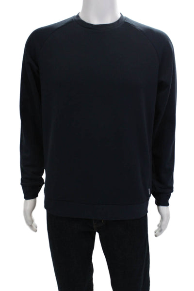 Designer Mens Pullover Sweatshirt Dark Blue Size M