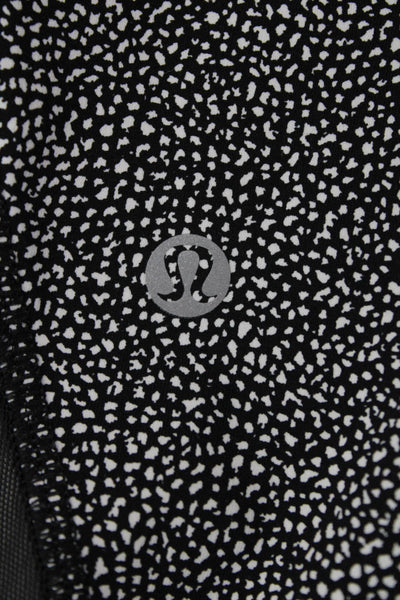 Lululemon Womens Abstract Print Activewear Leggings Black Size S