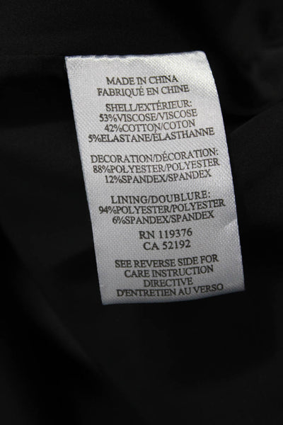 Helmut Lang Women Sheath Bodycon Black Dress Size 12