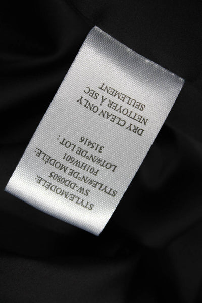 Helmut Lang Women Sheath Bodycon Black Dress Size 12