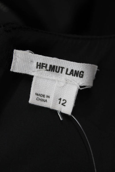 Helmut Lang Women Sheath Bodycon Black Dress Size 12