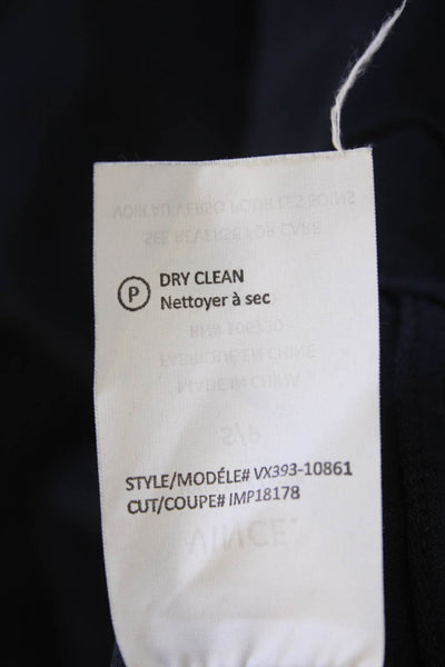 Vince Women Dark Blue Silk V-Neck Sleeveless Tank Basic Size S