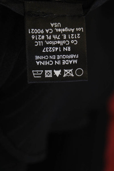 CO Women Black Square Neck Solid Camisole Size M