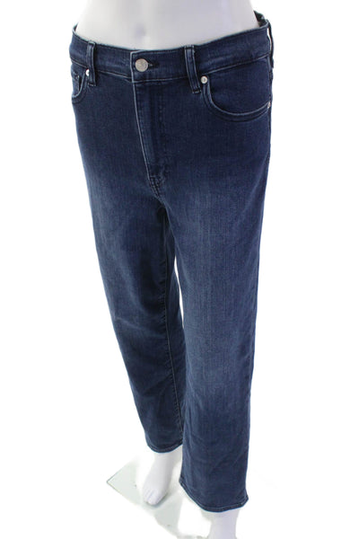 Frame Women Straight High Rise 90s Dark Blue Jeans Size 28