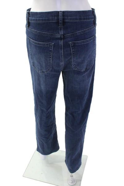 Frame Women Straight High Rise 90s Dark Blue Jeans Size 28