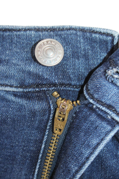 Frame Women Straight High Rise 90s Dark Blue Jeans Size 28