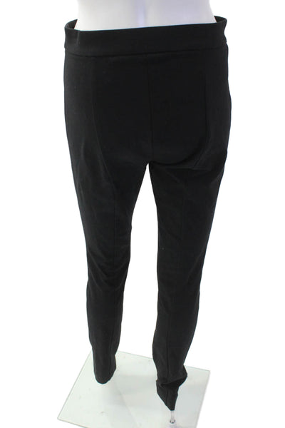 Theory Womens High Waist New Bi Stretch Leggings Black Cotton Size 6