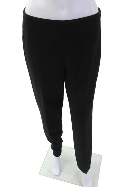 Michael Kors Womens High Rise Slim Leg Dress Pants Black Wool Size 6