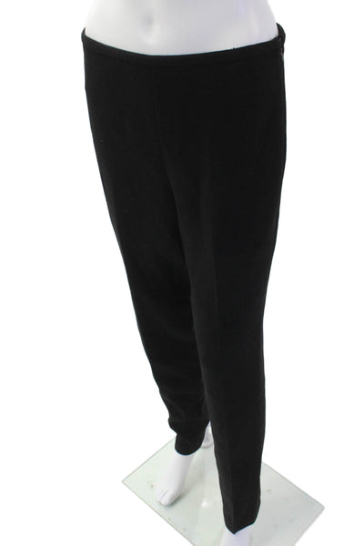 Michael Kors Womens High Rise Slim Leg Dress Pants Black Wool Size 6