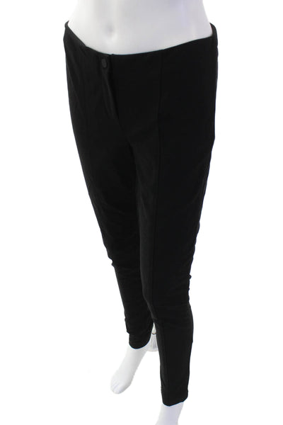 Lafayette 148 New York Womens Zip Up Skinny Leg Dress Pants Black Size Small