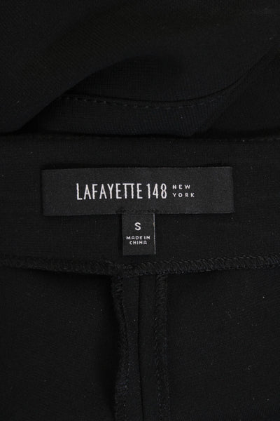 Lafayette 148 New York Womens Zip Up Skinny Leg Dress Pants Black Size Small