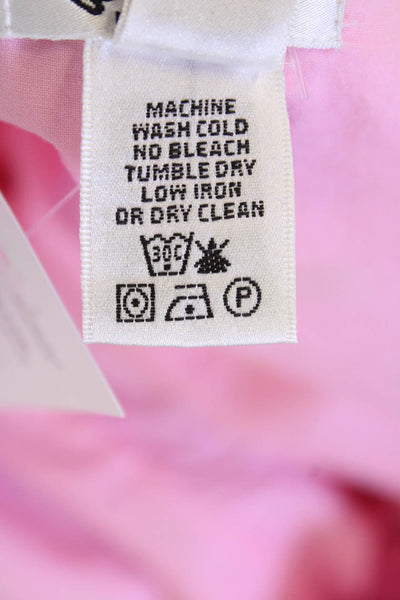 Lily Pulitzer Womens Cotton Floral Printed Zip Short Skirt Pink Size 14