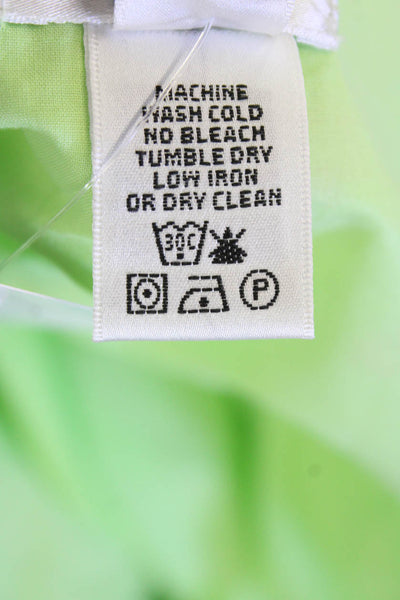 Lily Pulitzer Womens Cotton Zip Floral Printed Short Skirt Green Size 12