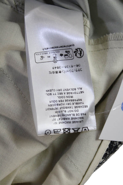 Cotelac Womens Pleated Front High Rise Pants Grey Cotton Size 1