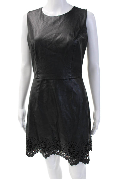 Cynthia Steffe Women Fit & Flare Mini Dress Black Knee-Length Size 4