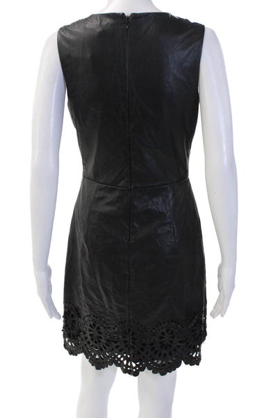 Cynthia Steffe Women Fit & Flare Mini Dress Black Knee-Length Size 4