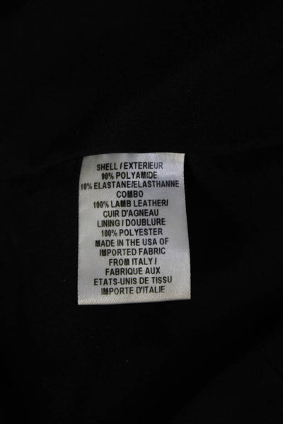 Milly Women Sheath Dress Black Sleeveless Round Neck Zip Mid-Calf Size 4