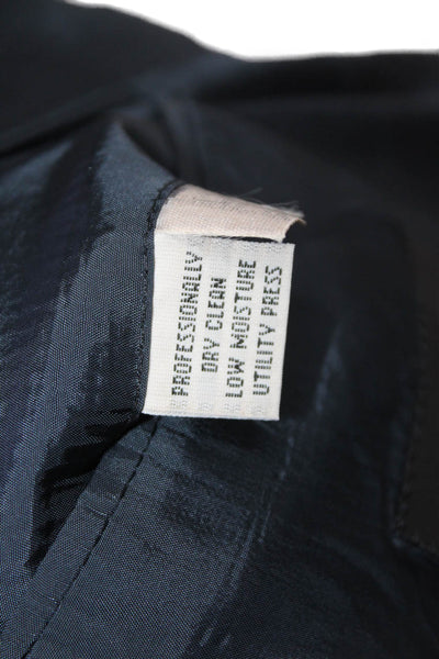 Hugo Boss Mens Wool Three Buttoned Pocketed Suit Jacket Dark Gray Size 44
