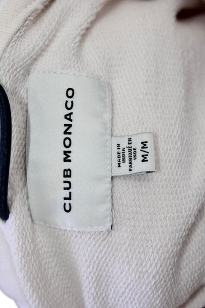 Club Monaco Women Pullover Hoodie Beige 100% Cotton Long Sleeve Size M