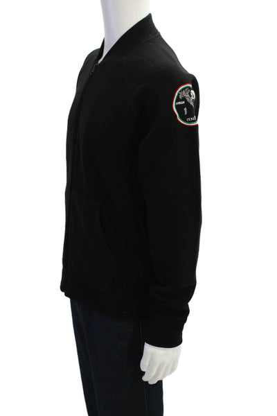 Club Monaco Mens Two Pocket Round Neck Zip Up Jacket Black Size M