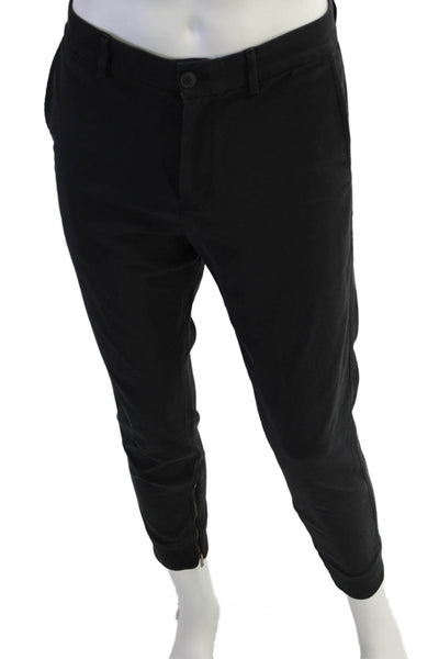 Club Monaco Mens Solid Four Pocket Slim Fit Pants Black Size 32