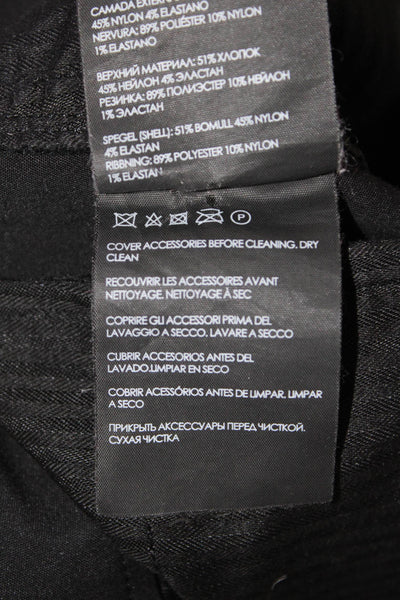 Club Monaco Mens Solid Four Pocket Slim Fit Pants Black Size 32