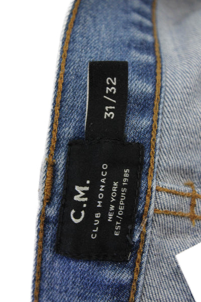 Club Monaco Men Light Blue Skinny Tapered Jeans Size 31