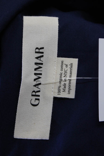 Grammar Women Dark Blue Shirt Dress Organic Cotton Size S