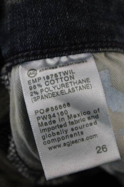 Adriano Goldschmied Womens Skinny Ankle Jeans Dark Blue Size 26