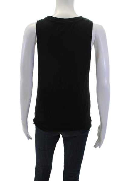 Z Supply Womens Basic Black Tank Round Neck Size XS