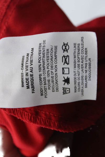 Nike Mens Drawstring Flat Front Athletic Shorts Red Size L