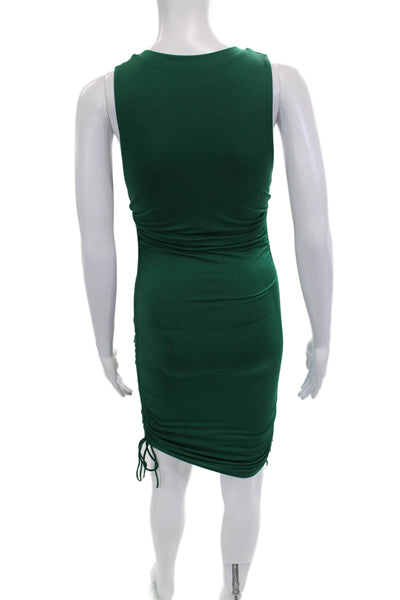 Superdown Women Bodycon Sheath Dress Green Sleeveless Size XS