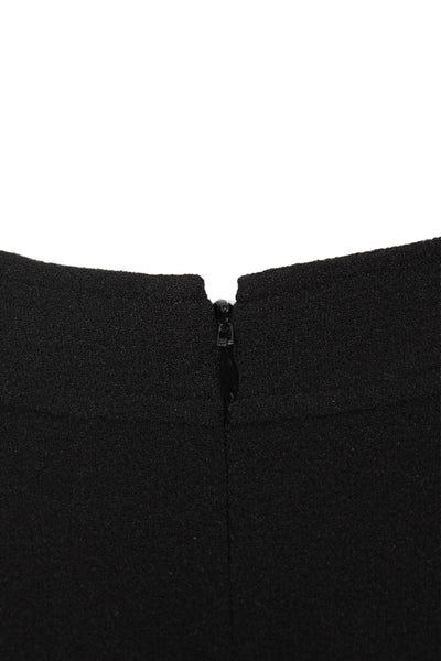 Club Monaco Women's V-Neck Sleeveless Wide Leg Jumpsuit Black Size 0