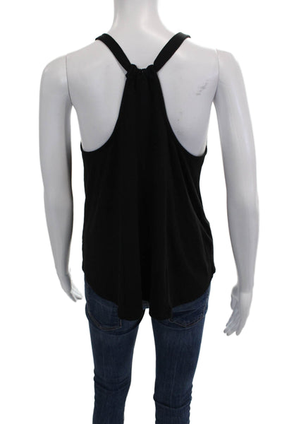 Flora Nikrooz Women Basic Jersey Tank Black Sleeveless Size S